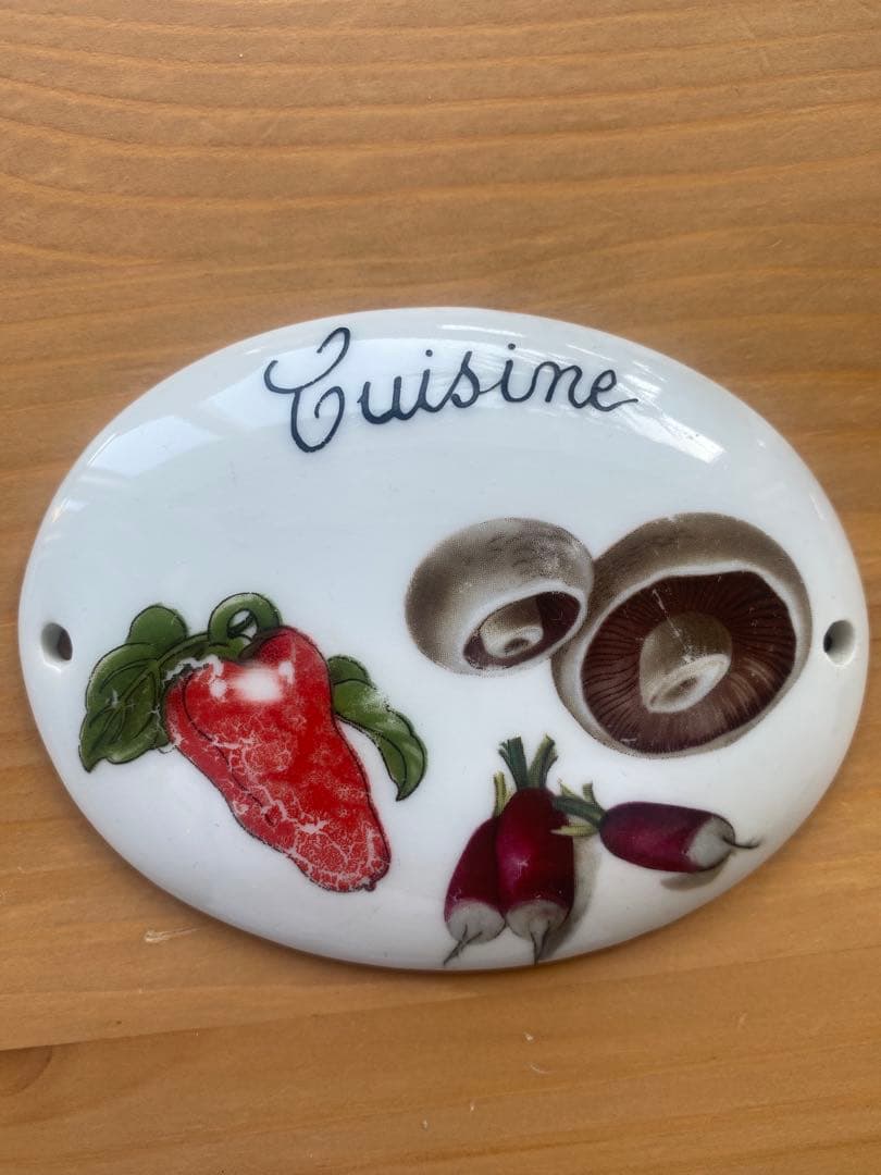 フランス製 ポーセリン 磁器 ドアプレート アンティーク雑貨 インテリア