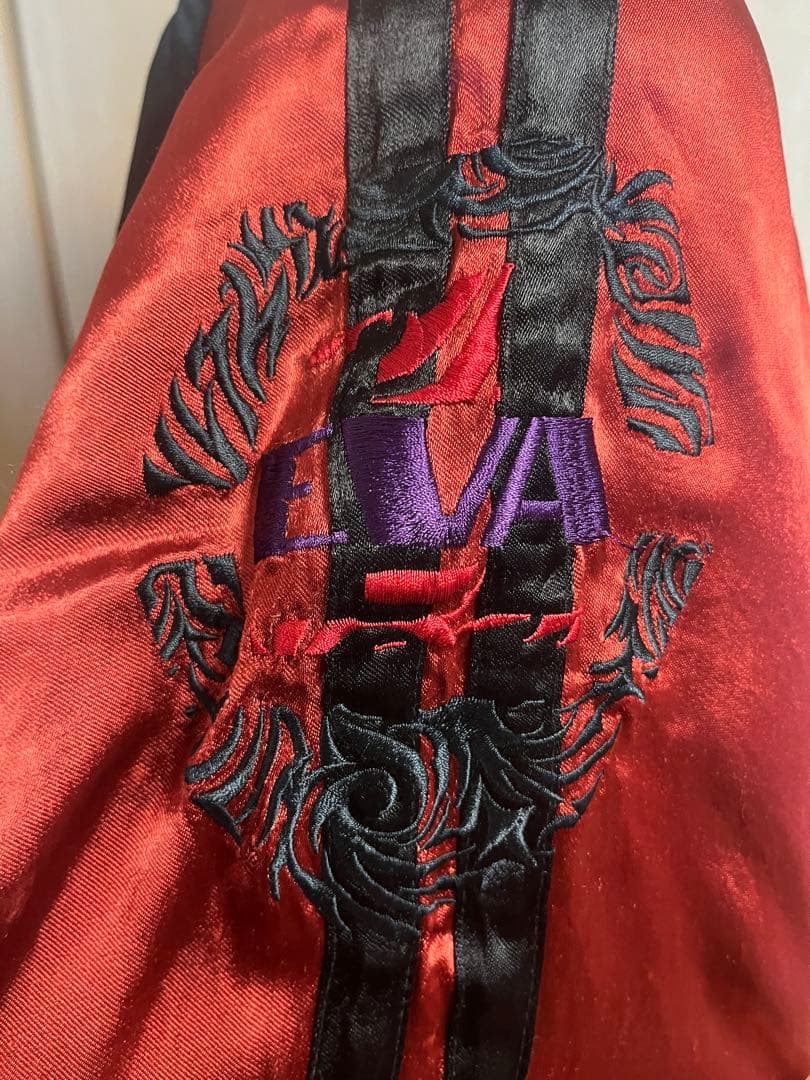 エヴァンゲリオン スカジャン 黒赤