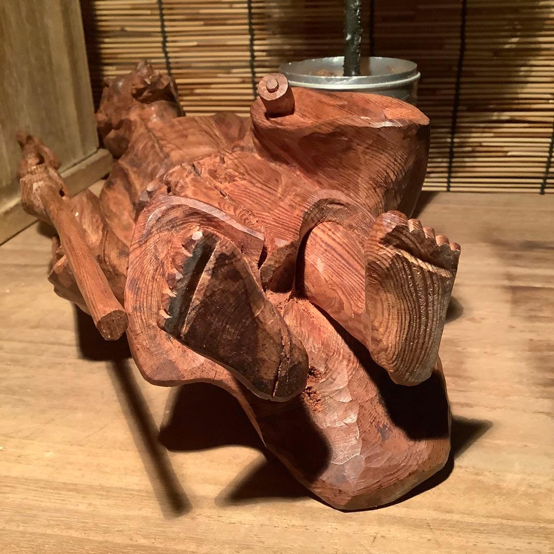 古玩・中国伝統宗教「最高神・天仙」地仙・多神信仰・神通力・不老不死・銘・共箱