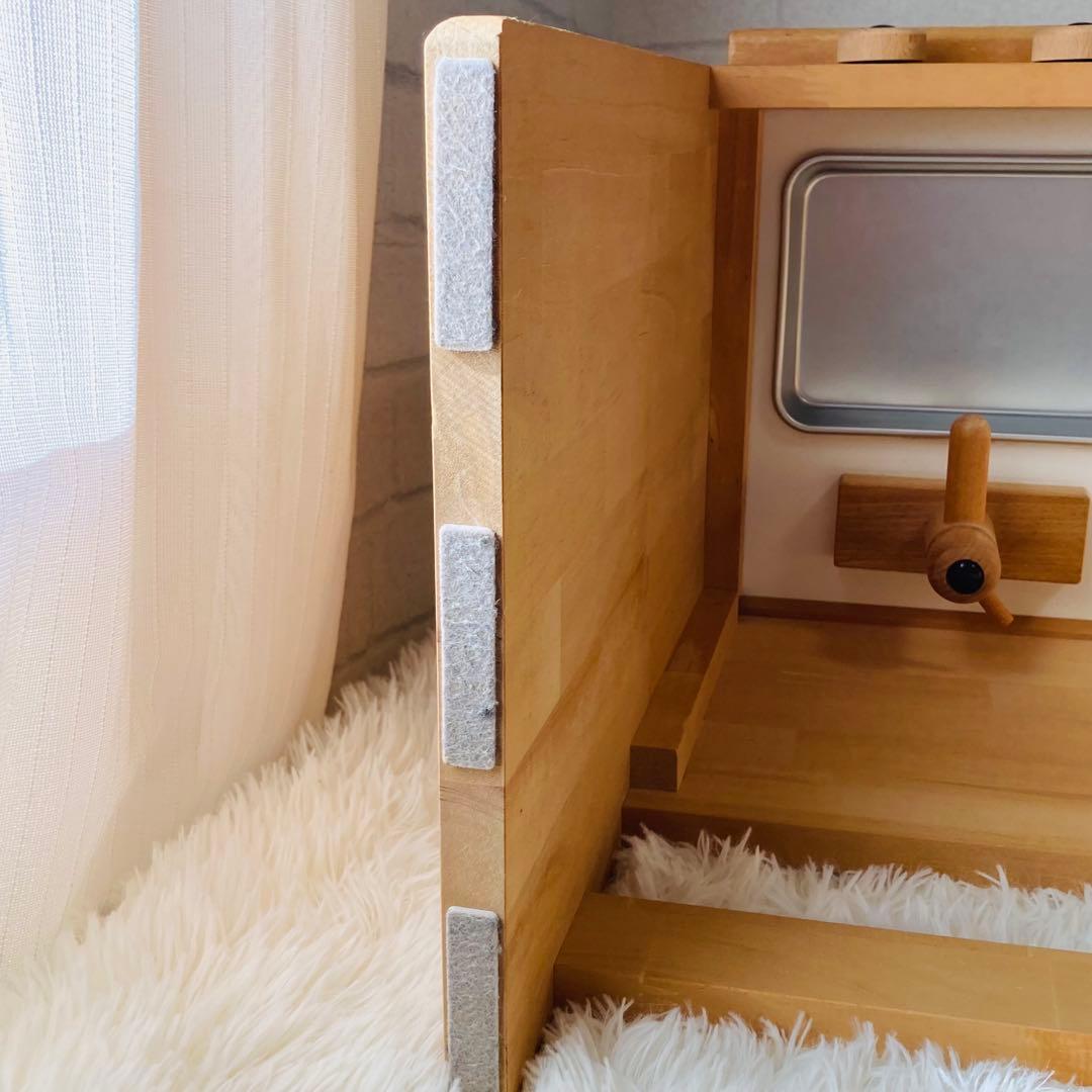 せせり様①【日本製】木製ままごとキッチンデスク/キッズテーブル　pap&mam