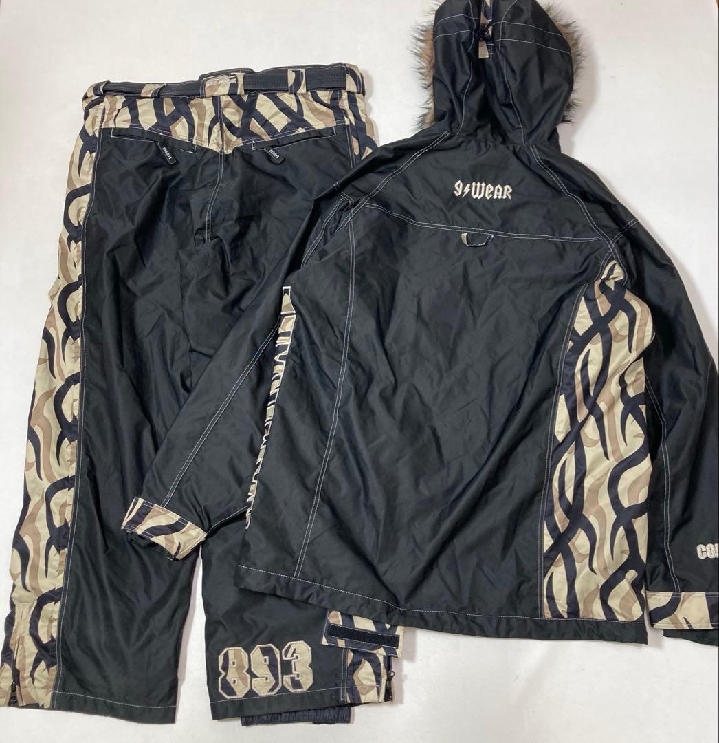 極道神風蹴 ヤクザカミカゼキック スノーボードウェア 上下 セットアップ 大