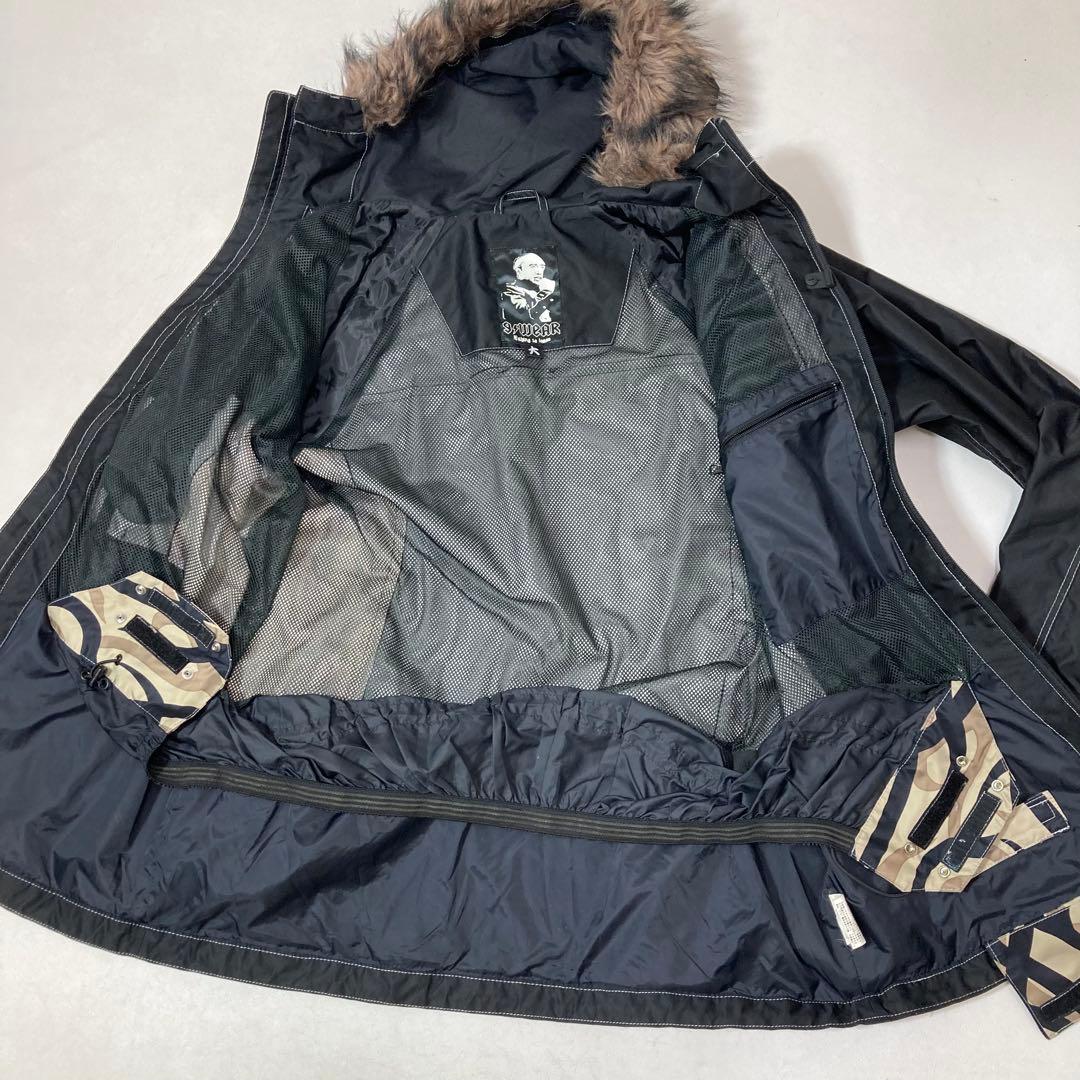 極道神風蹴 ヤクザカミカゼキック スノーボードウェア 上下 セットアップ 大