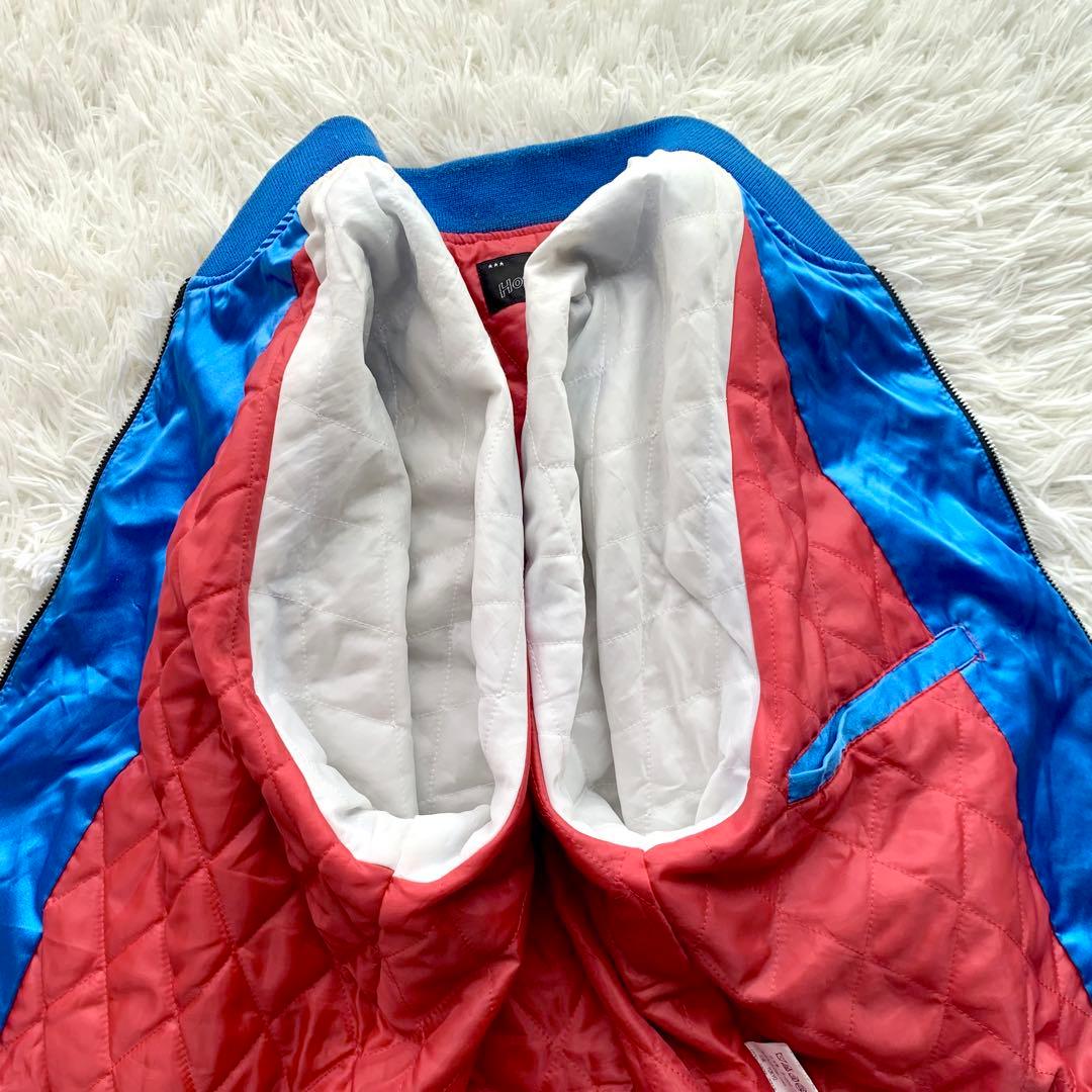 【希少】星姫 Hoshihime スカジャン 龍 ドラゴン 刺繍 中綿 青 金