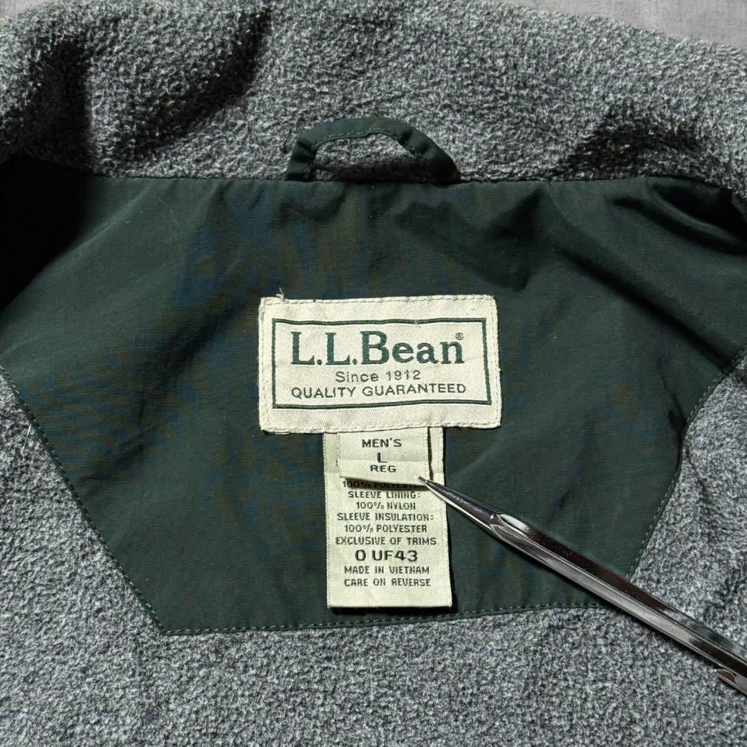 2429 古着00sエルエルビーンウォームアップジャケット刺繍ロゴ短丈ゴープコア