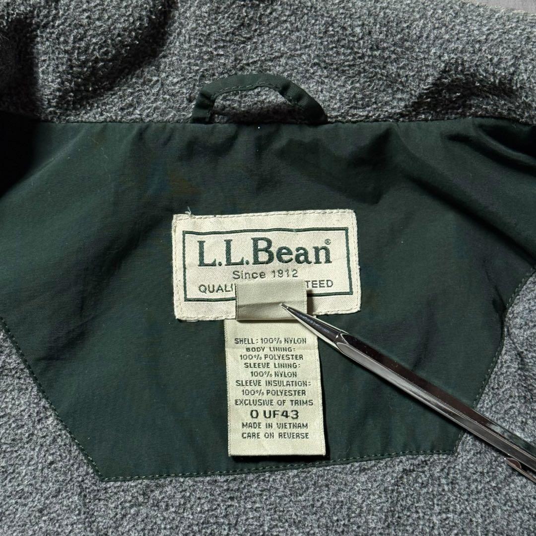 2429 古着00sエルエルビーンウォームアップジャケット刺繍ロゴ短丈ゴープコア