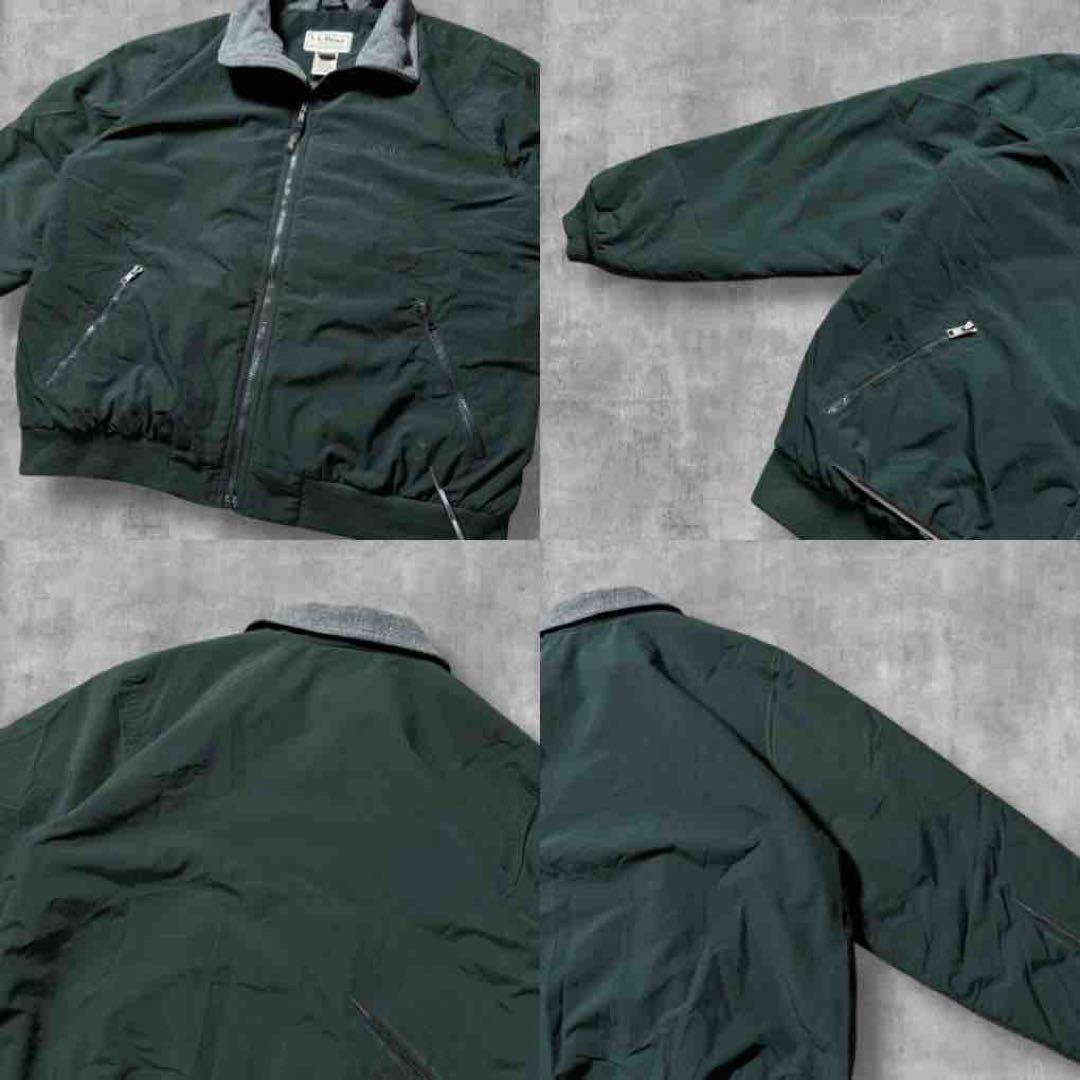 2429 古着00sエルエルビーンウォームアップジャケット刺繍ロゴ短丈ゴープコア