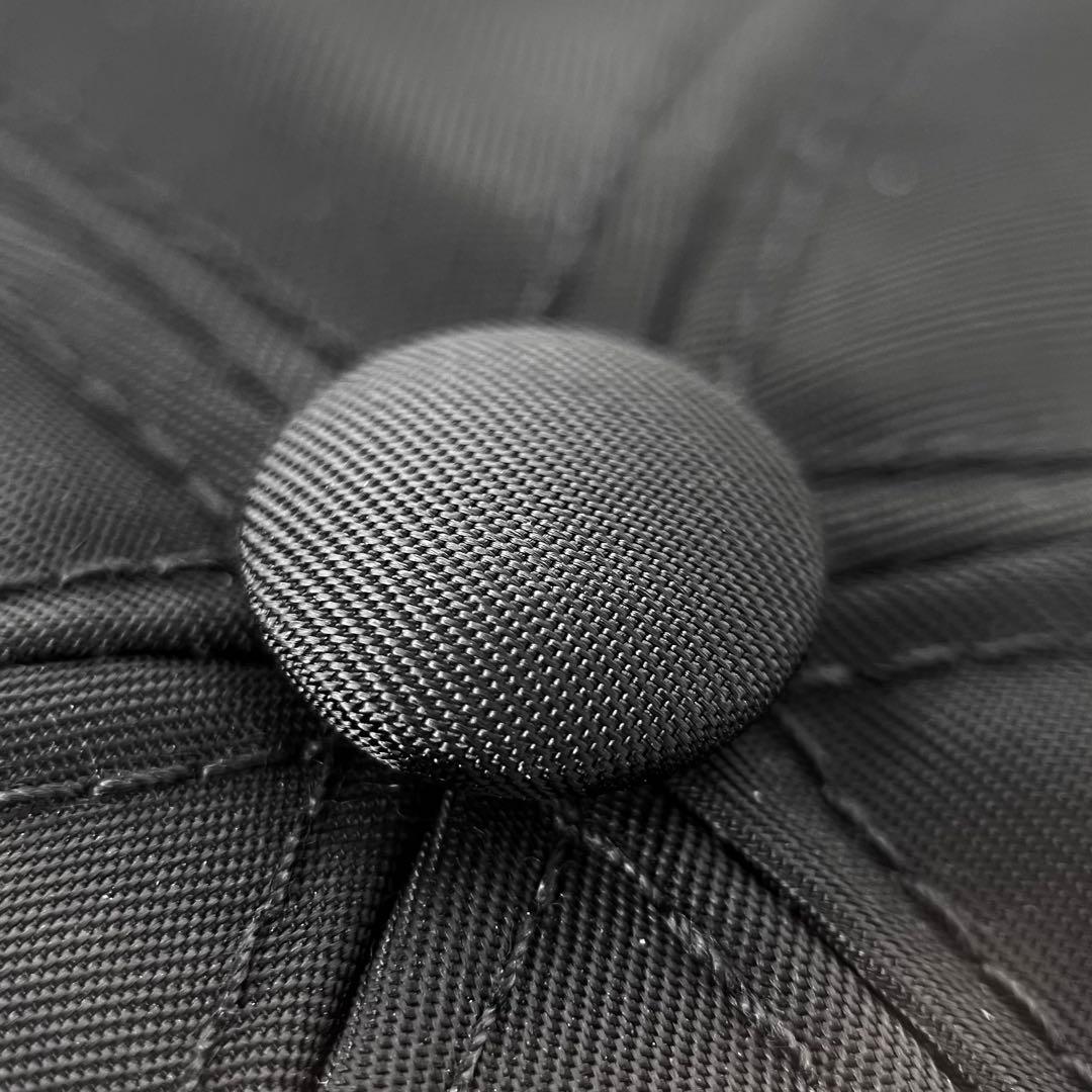 現行モデル 美品 プラダ ナイロン キャップ ブラック ロゴ XL PRADA