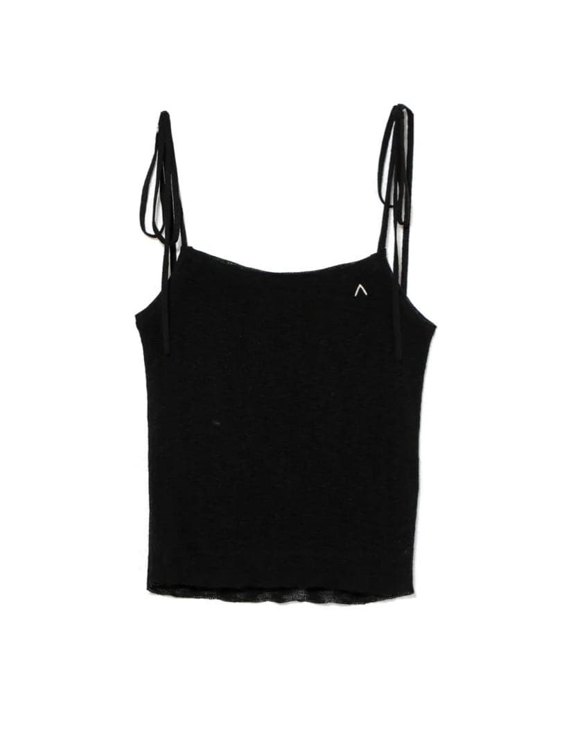 トップス andmary Fiona ruffle tops black