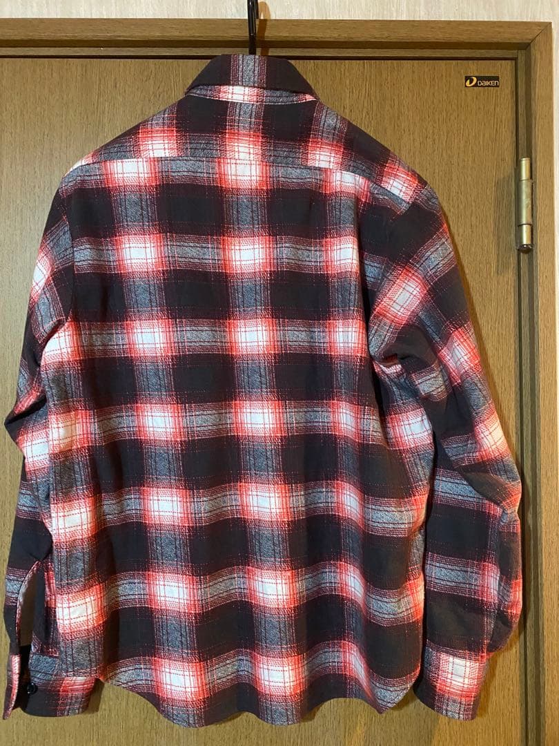 トップス Subculture OMBRE CHECK SHIRT / RED SIZE1