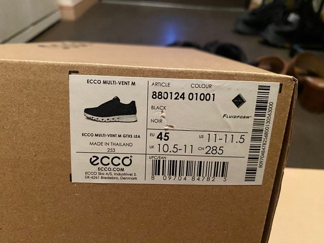 チ*ミ様 ECCO Multi-Vent エコー マルチヴェント ブラックレザー