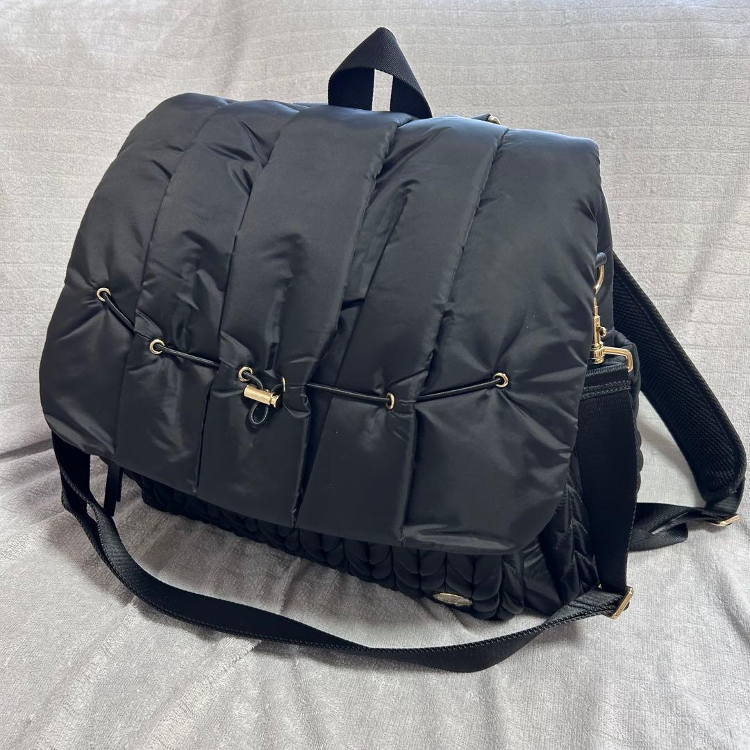 美品！HAPP 2WAY マザーズバッグ マザーズリュック　ショルダーバッグ