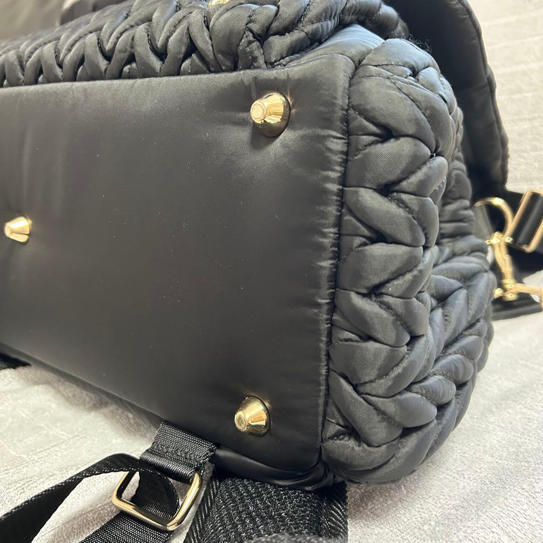 美品！HAPP 2WAY マザーズバッグ マザーズリュック　ショルダーバッグ