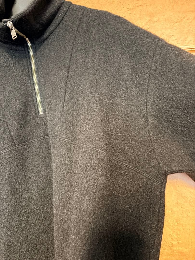 トップス YOKE 24AW WOOL FREECE HALF ZIP PULLOVER