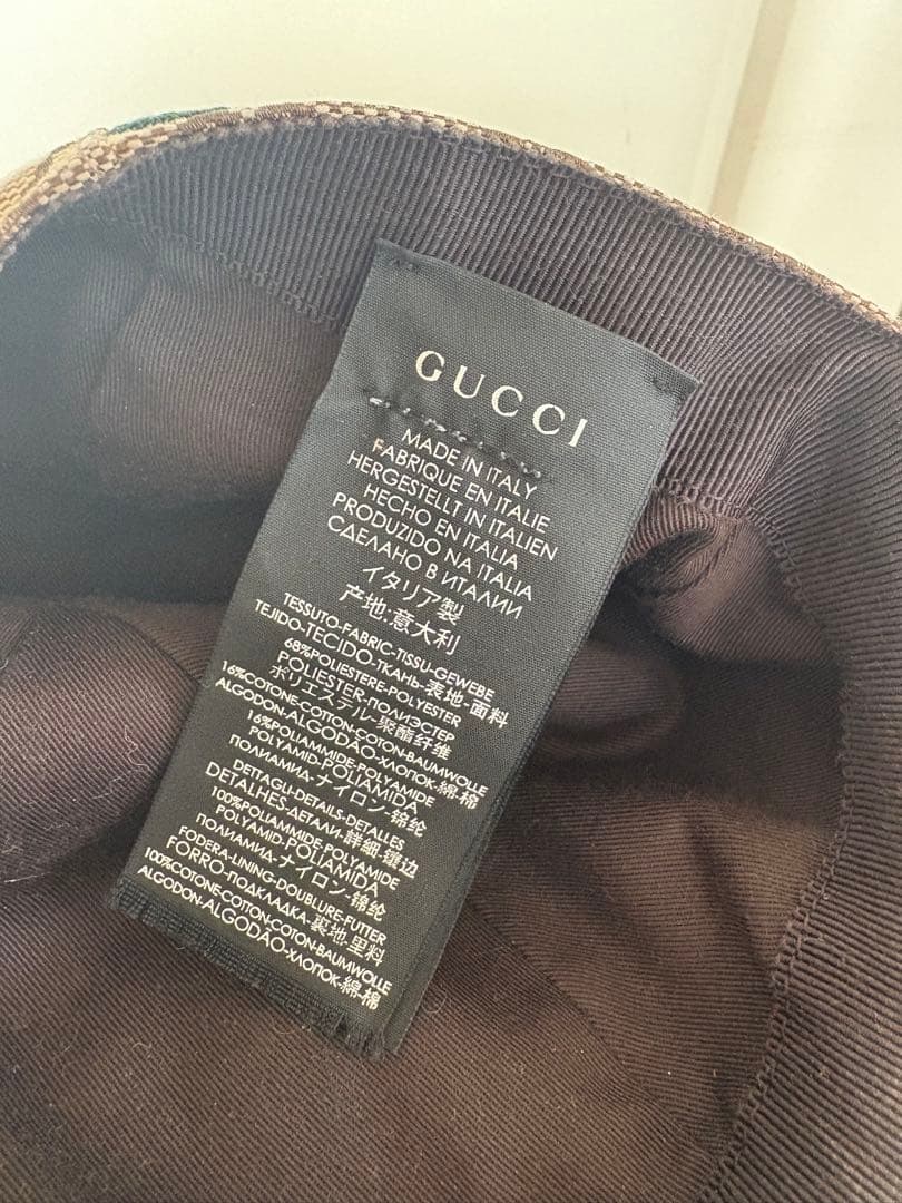 GUCCI GGパターン キャップ　ベージュ(セール期間中)