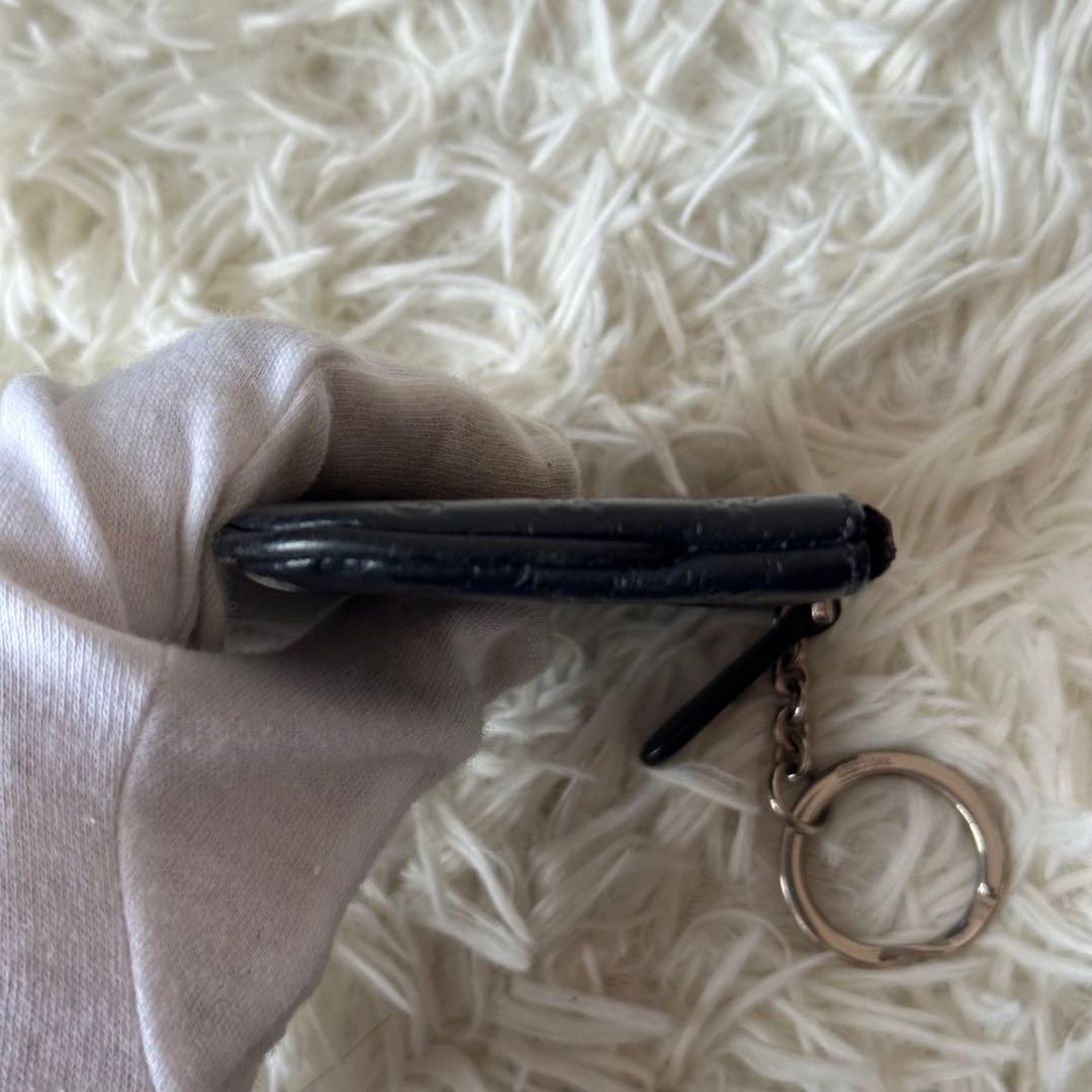 ✨️美品✨️ グッチ ケース マイクロシマ チェーン GG柄 レザー 黒