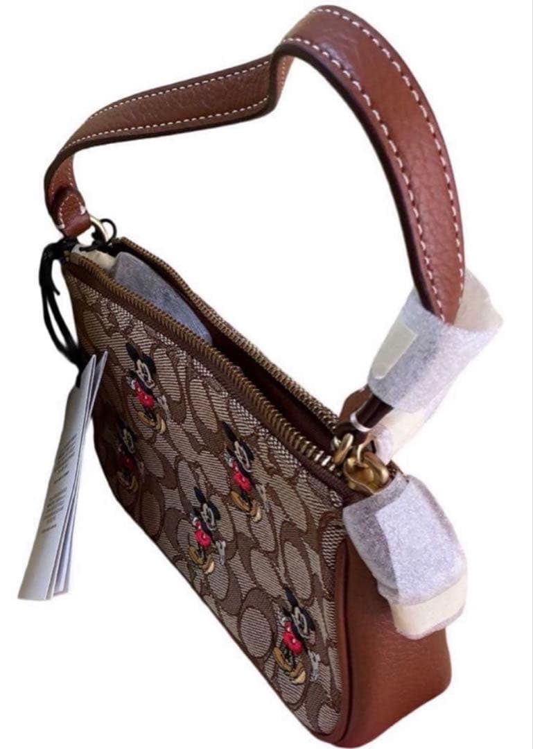 COACH コーチ ミッキーコラボ ノリータ19 限定可愛いショルダーバッグ