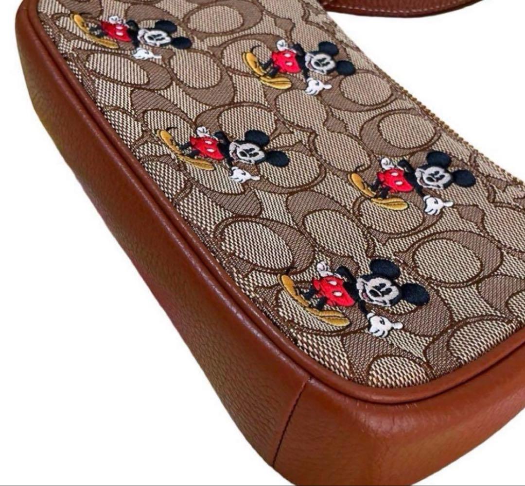 COACH コーチ ミッキーコラボ ノリータ19 限定可愛いショルダーバッグ