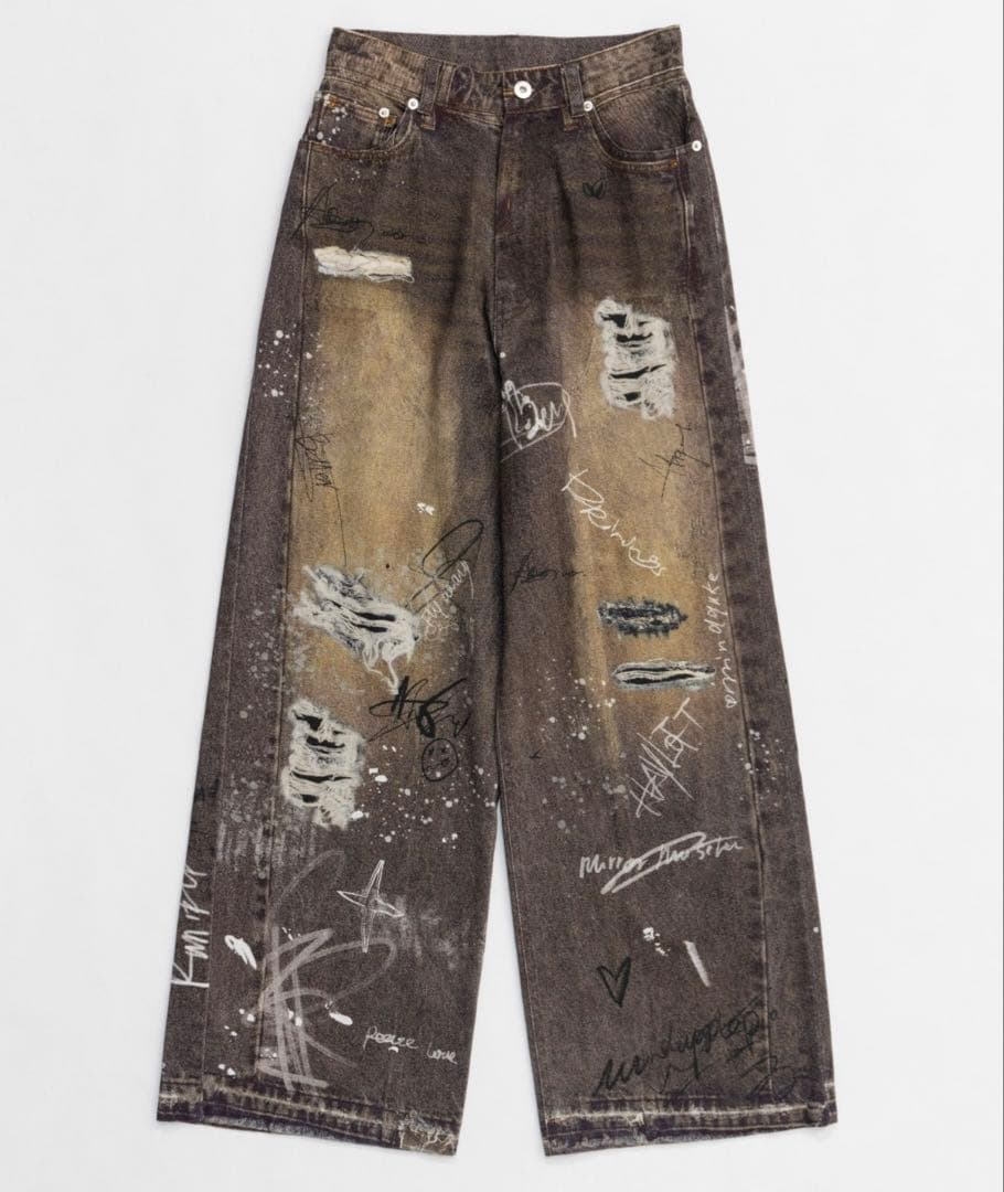 Denim Print Pants/デニムプリントパンツメゾンスペシャル