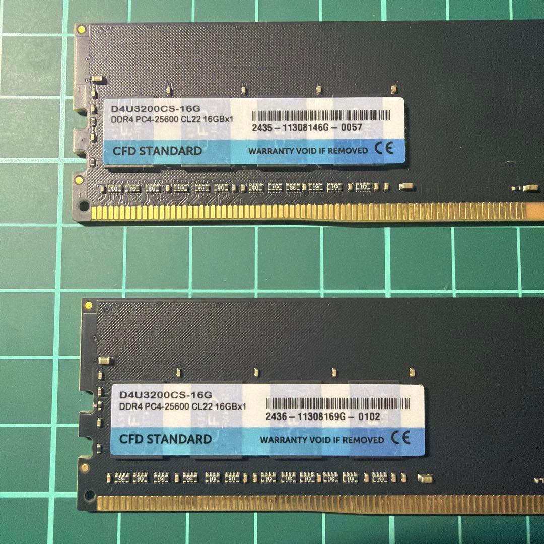 CFD D4U3200CS-16G DDR4 32GB (16×2)