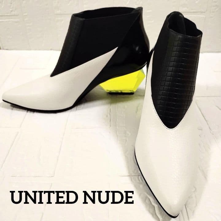 美品 UNITED NUDE ブーツ ダイヤ型ヒール サイズ25.5 完売品
