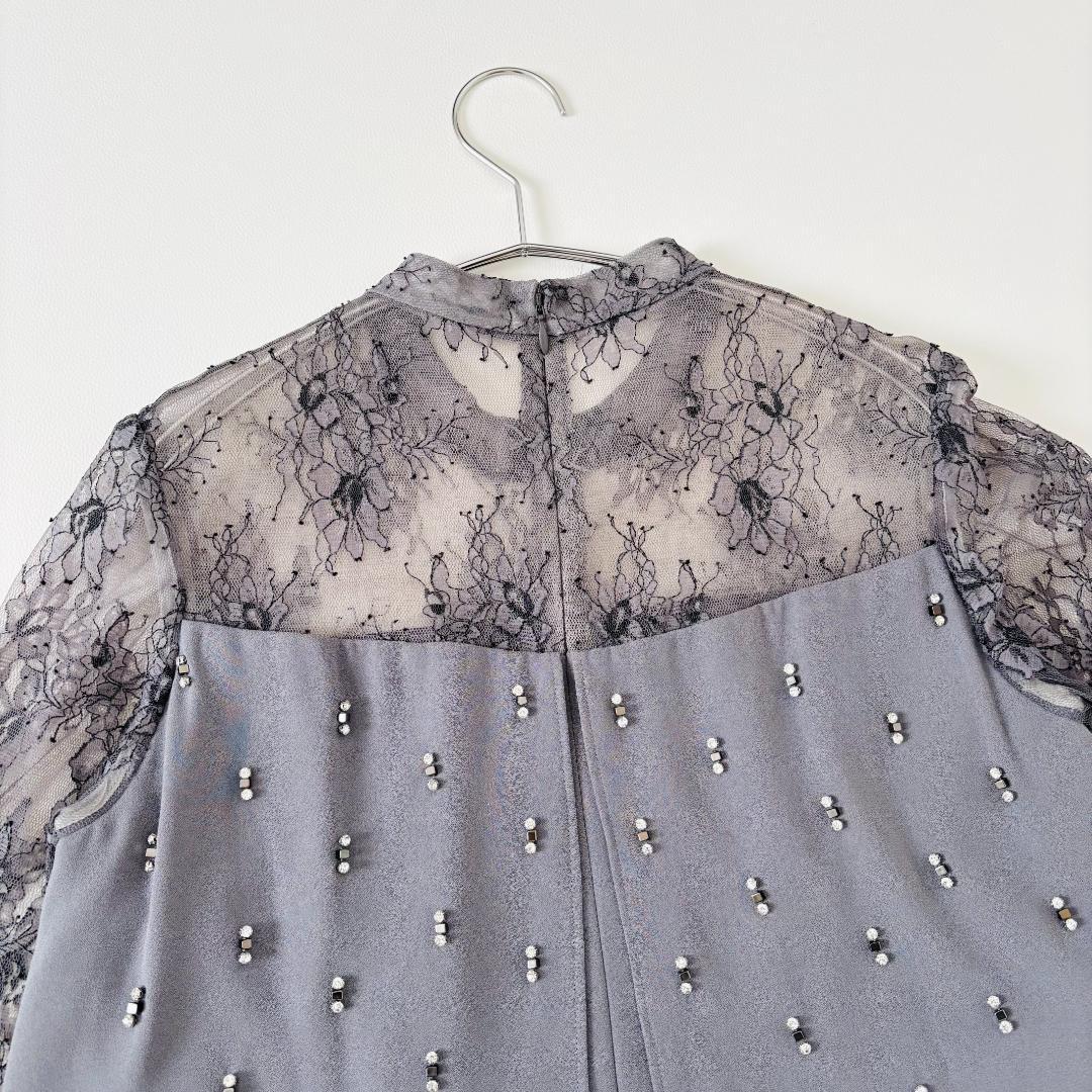 美品　グレースコンチネンタル ワイドサロペット　オールインワン　お呼ばれ　レース