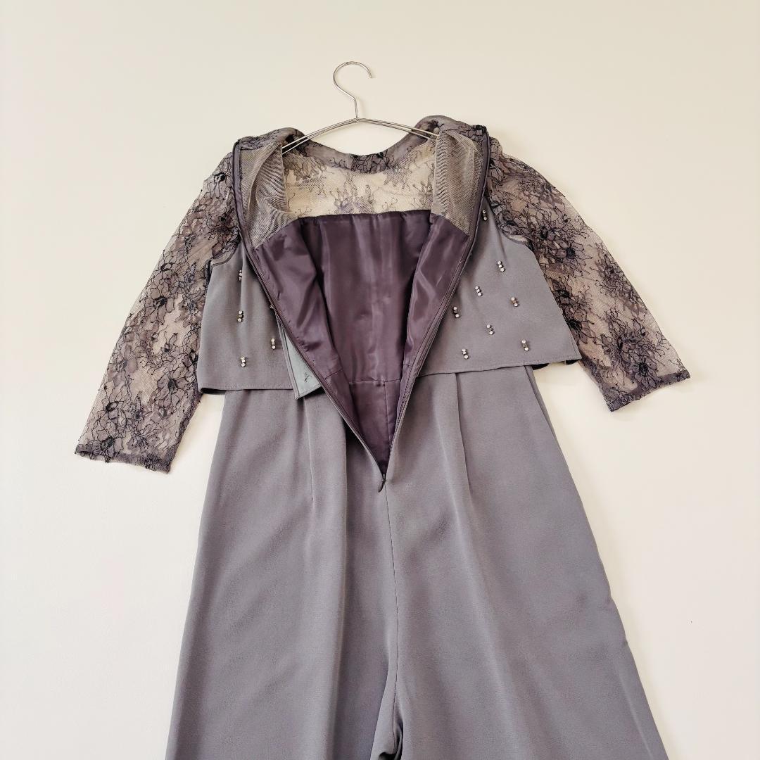 美品　グレースコンチネンタル ワイドサロペット　オールインワン　お呼ばれ　レース
