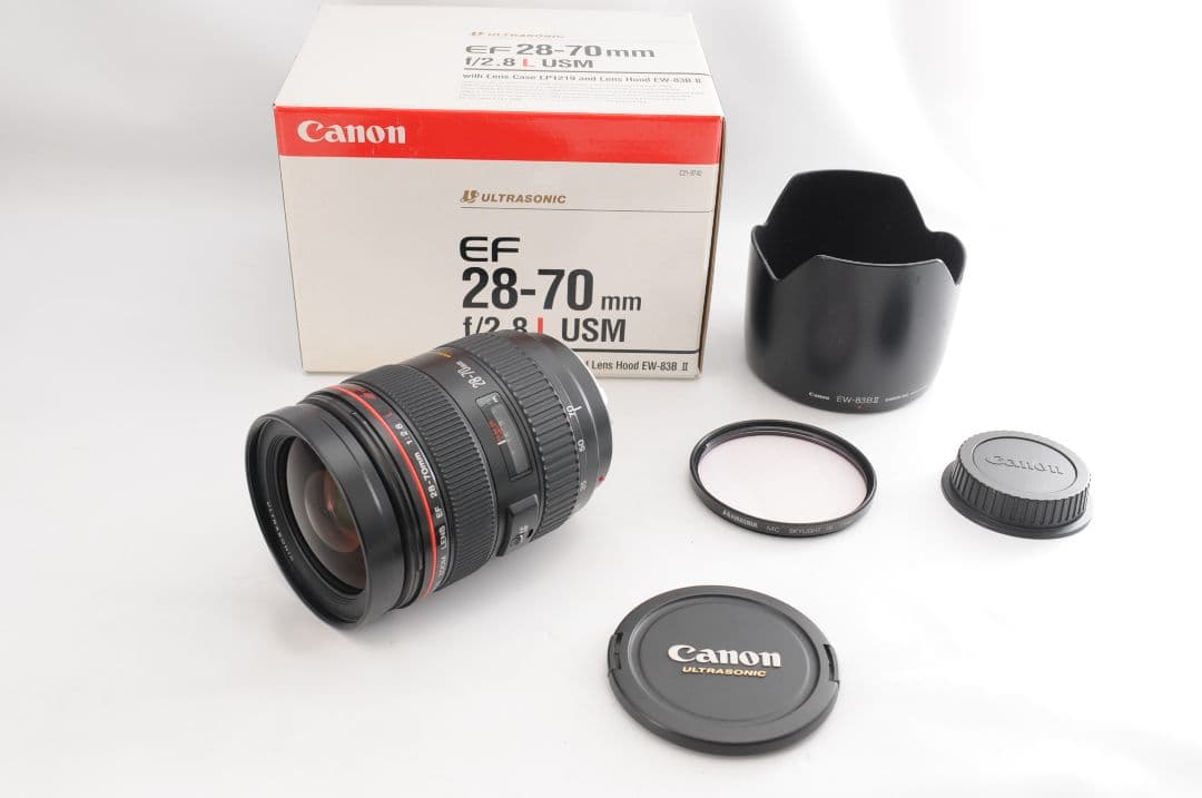 Canon EF28-70mm F2.8 L USM ズームレンズ フード 箱付