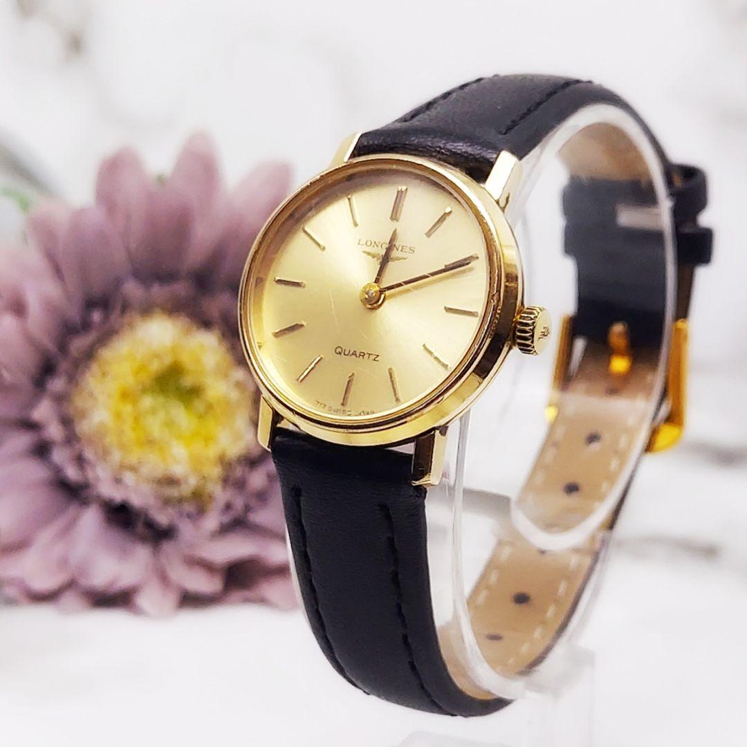 LONGINES ロンジン クォーツ 腕時計 レディース ゴールド