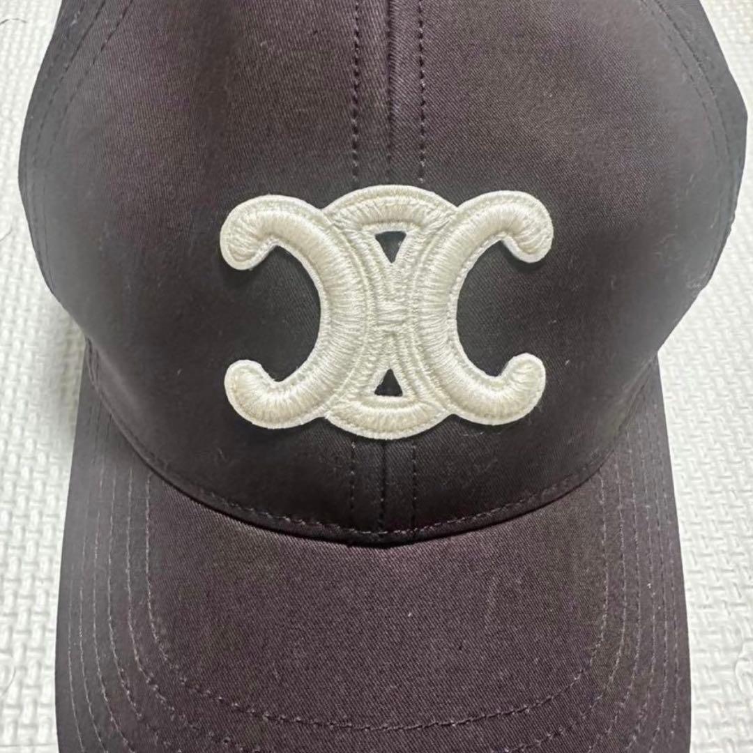 【美品/限定色】CELINE ブラウン ベースボールキャップ