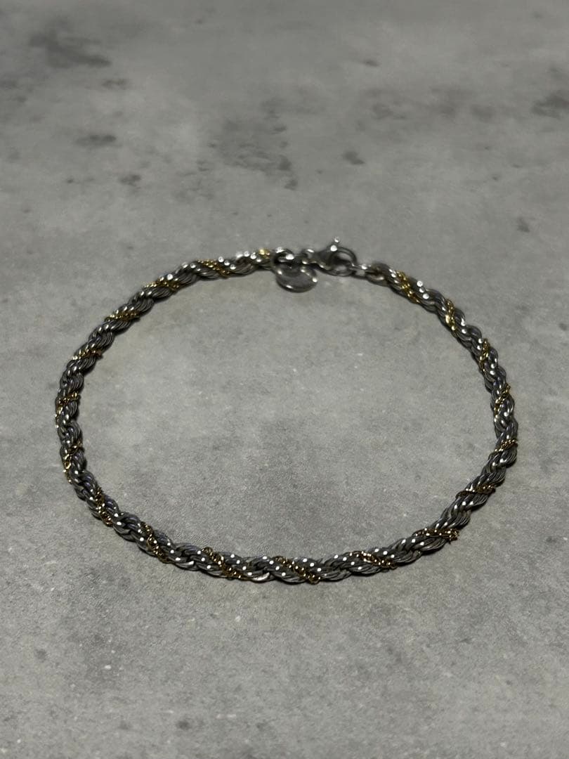 限定値下 Tiffany ツイストロープブレスレット 925/750 k18