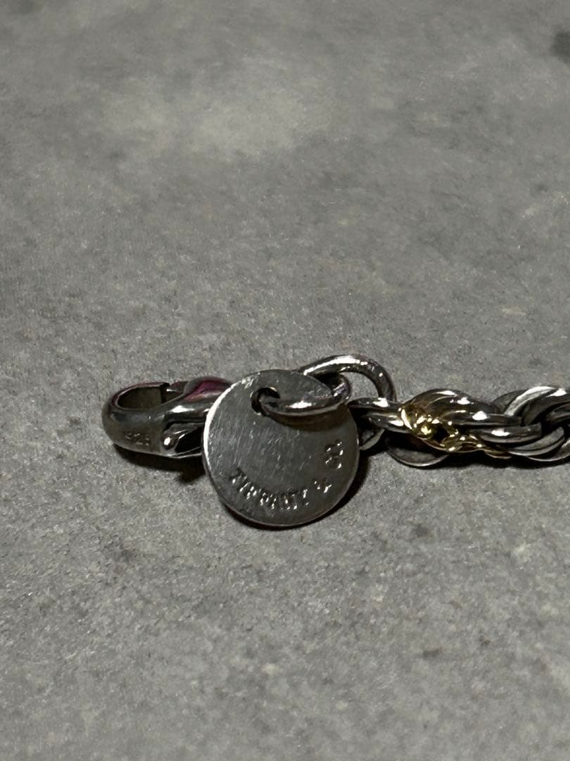 限定値下 Tiffany ツイストロープブレスレット 925/750 k18