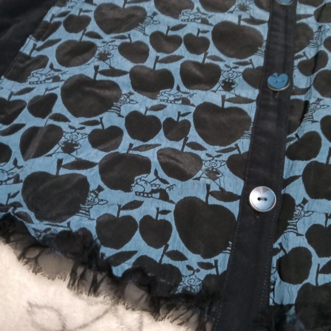 極美品　アルベロベロ　シャツチュニック　ワンピース　ブラウス　刺繍　リンゴ