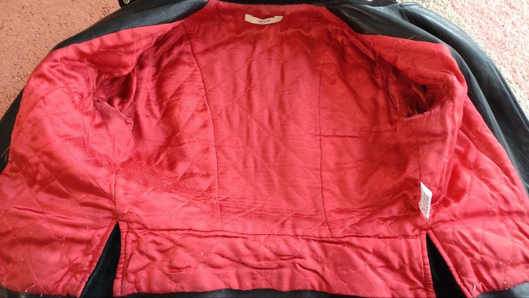 セリーヌceline フィービー　ブラック バイカー　ライダースジャケット