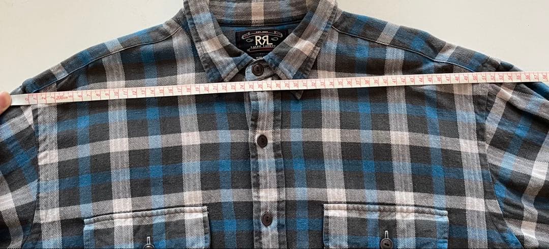 RRL ダブルアールエル 三つ星 フランネルシャツ サイズL