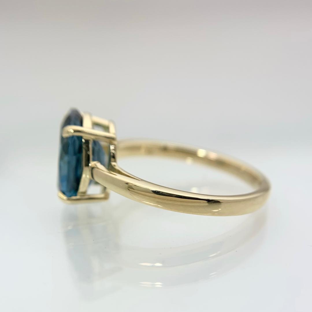 新品 ロンドンブルートパーズ リング 2.97ct K18