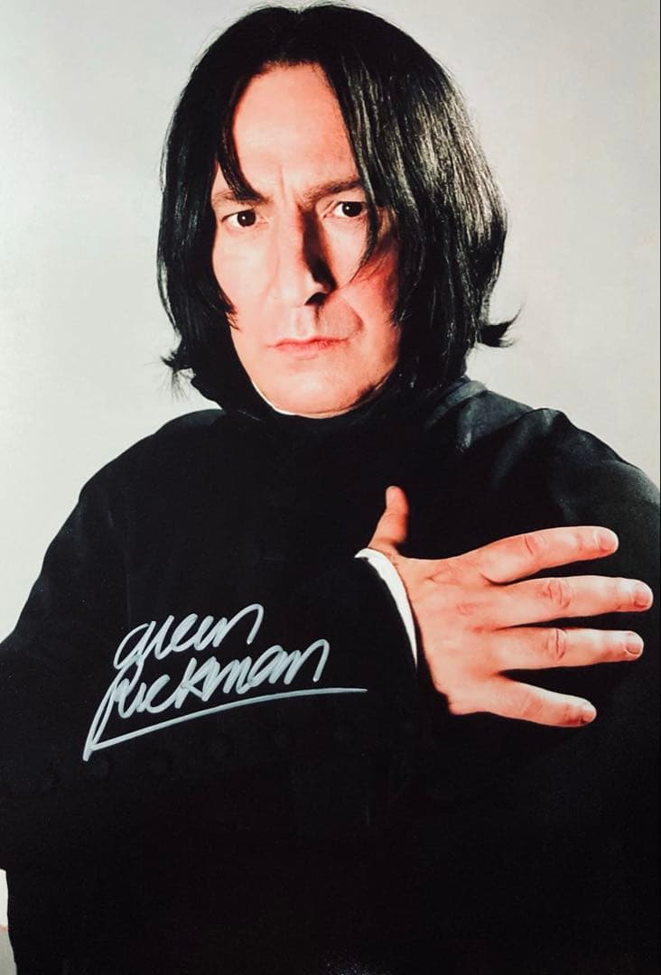 ハリー・ポッター　アラン・リックマン 直筆サイン入り写真 保証書付き　q6