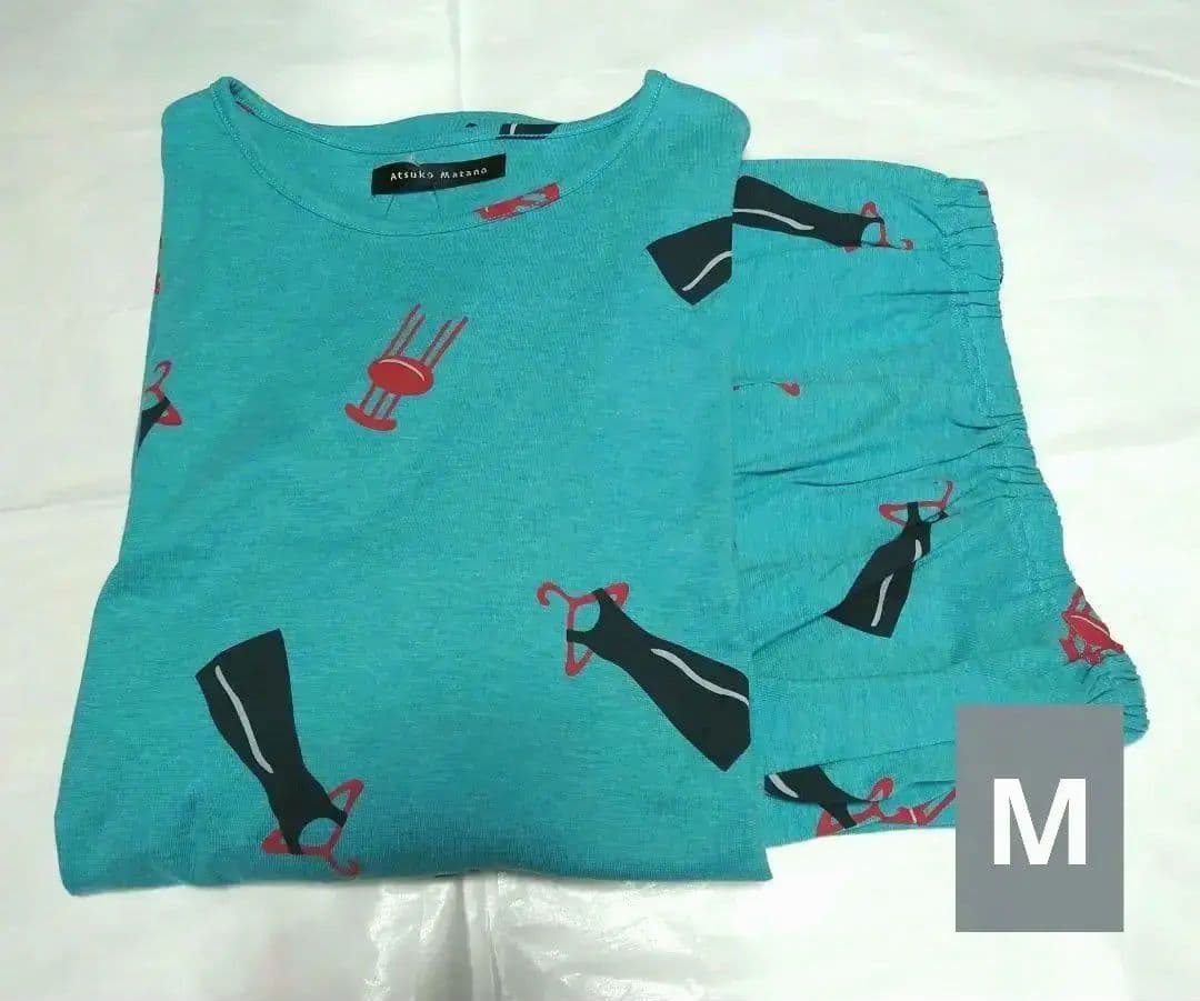 新品タグ付き マタノアツコ パジャマ ルームウェア ドレス ブルー M