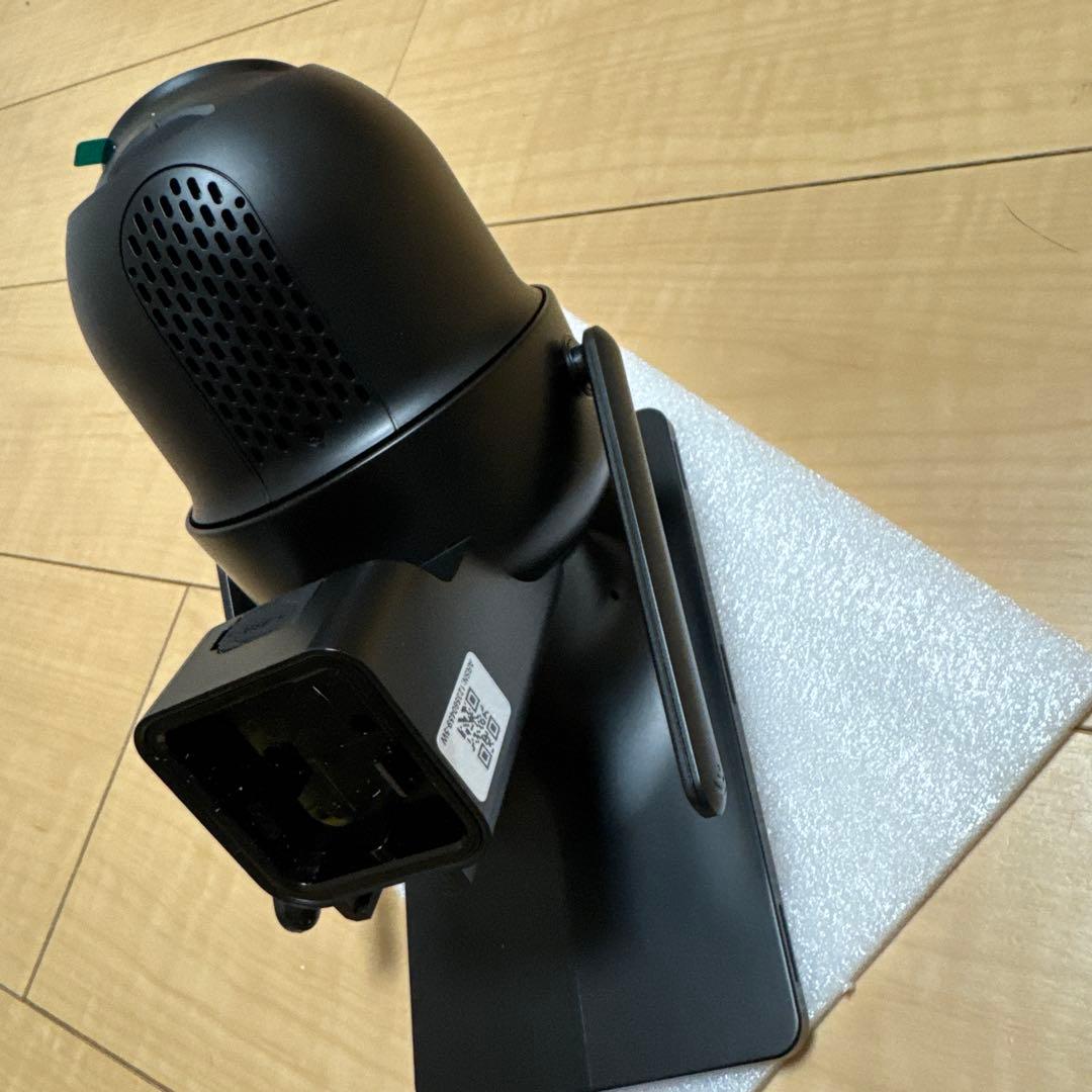 黒色 360度回転 防犯カメラ スタンド式