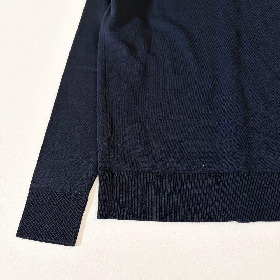 極美品　ミューズドゥーズィエムクラス　カーディガン　金ボタン　クルーネック　紺