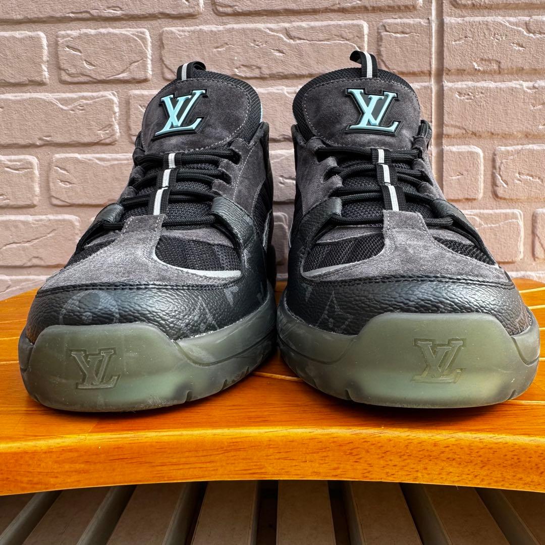 【美品】 ルイヴィトン ルシアン クラーク アビュー ライン レザースニーカー