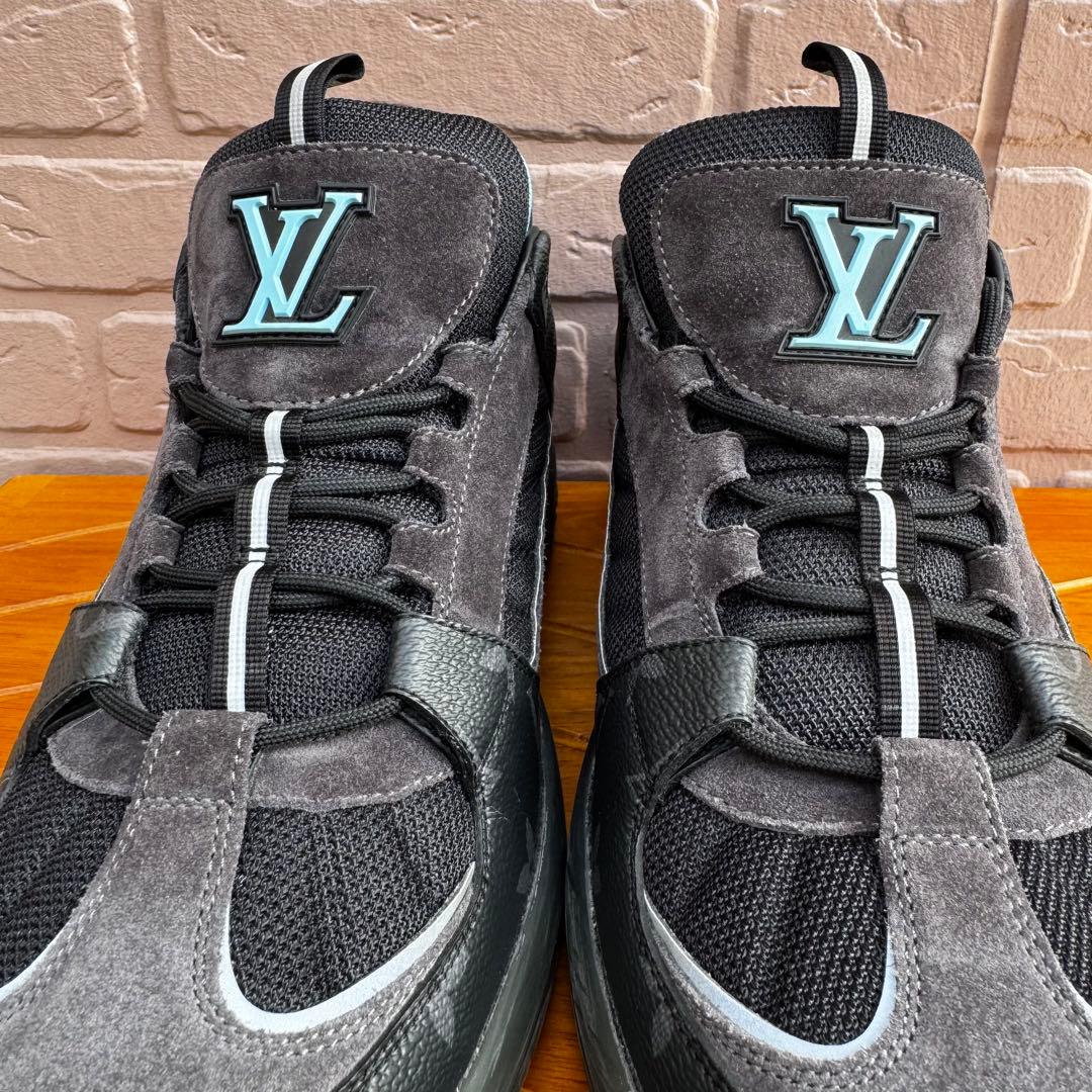 【美品】 ルイヴィトン ルシアン クラーク アビュー ライン レザースニーカー