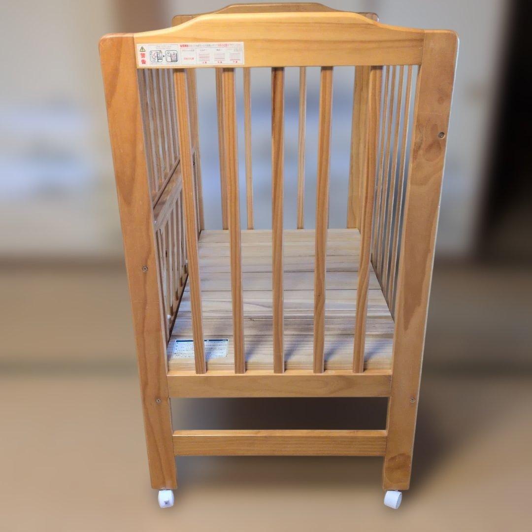 カトージ ベビーベッド ハイシートミニベッド 　ナチュラル　02602