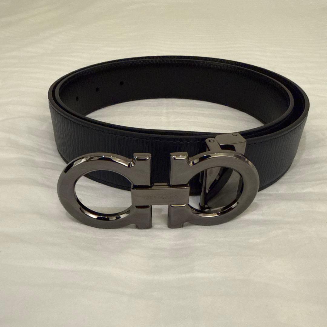 フェラガモ ベルト メンズ 黒 ガンチーニ