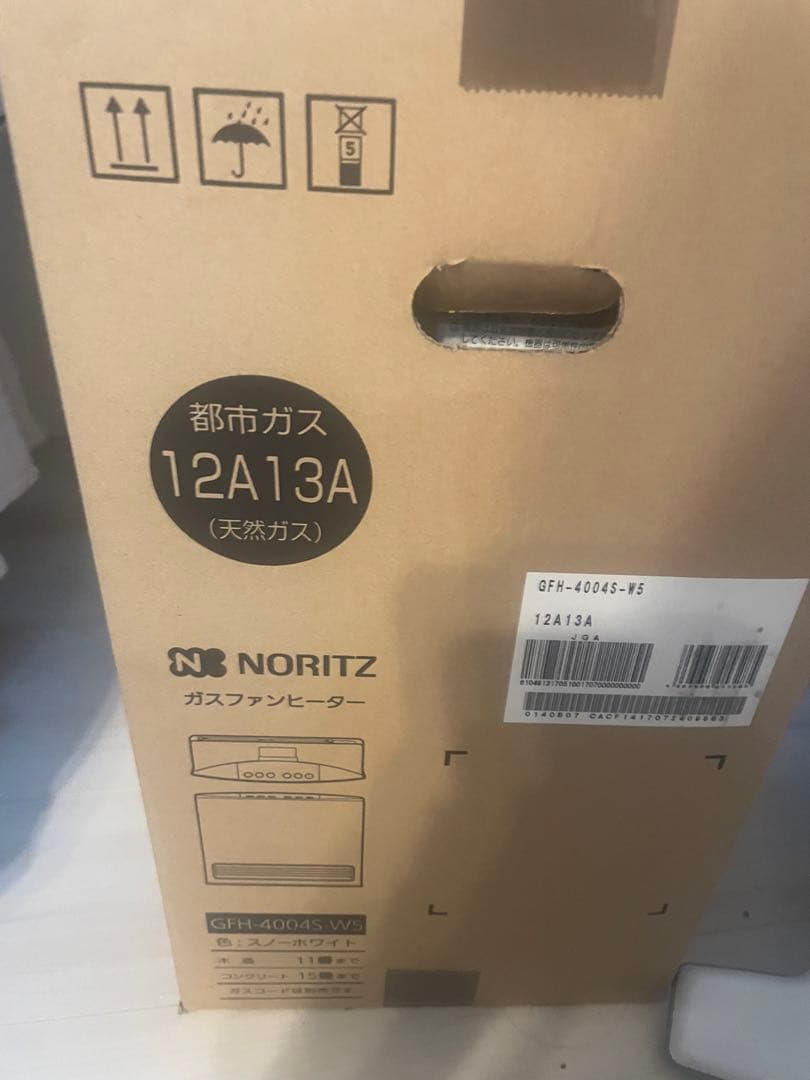 未使用 NORITZ ガスファンヒーター GFH-4004S-W5