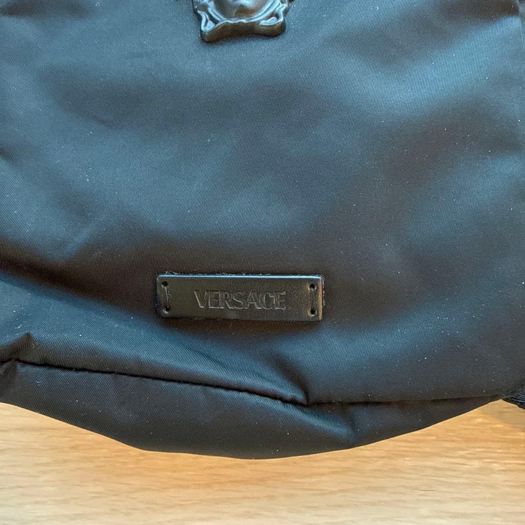Versace ショルダーバッグ　ナイロン　ブラック
