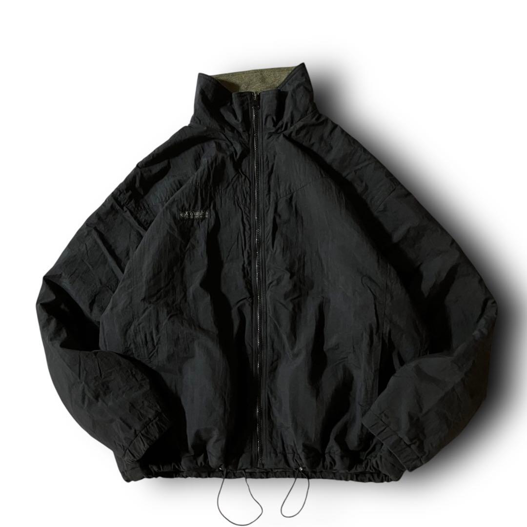 Columbiaウォームアップジャケット裏フリースファラマスパーカー黒ブラックL