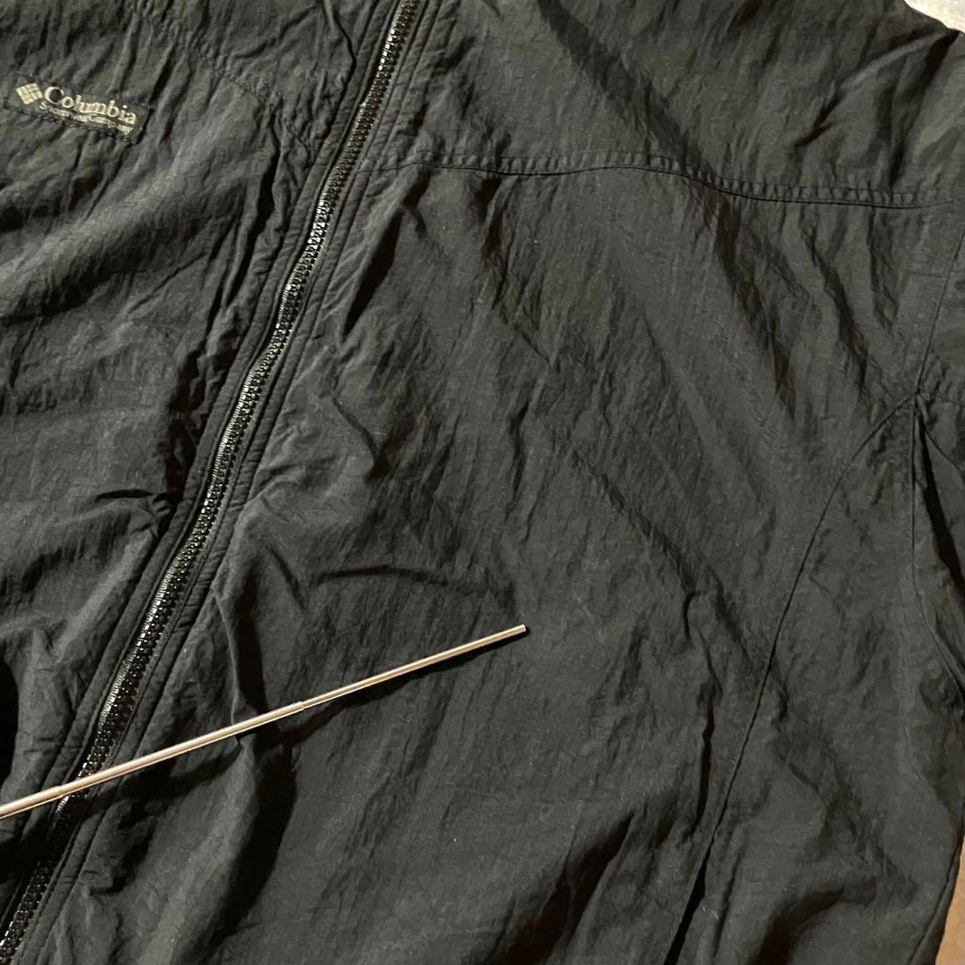 Columbiaウォームアップジャケット裏フリースファラマスパーカー黒ブラックL