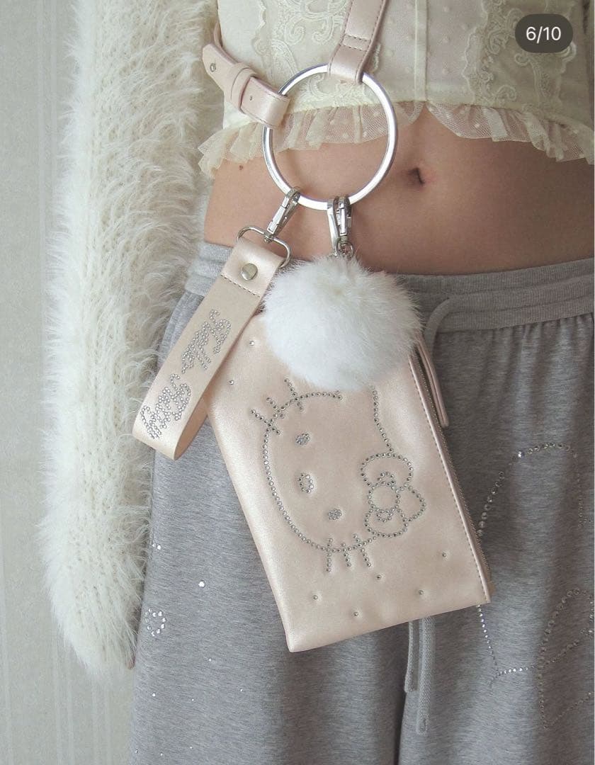 PELLICULE HELLO KITTYマフラーショルダーバッグニット帽