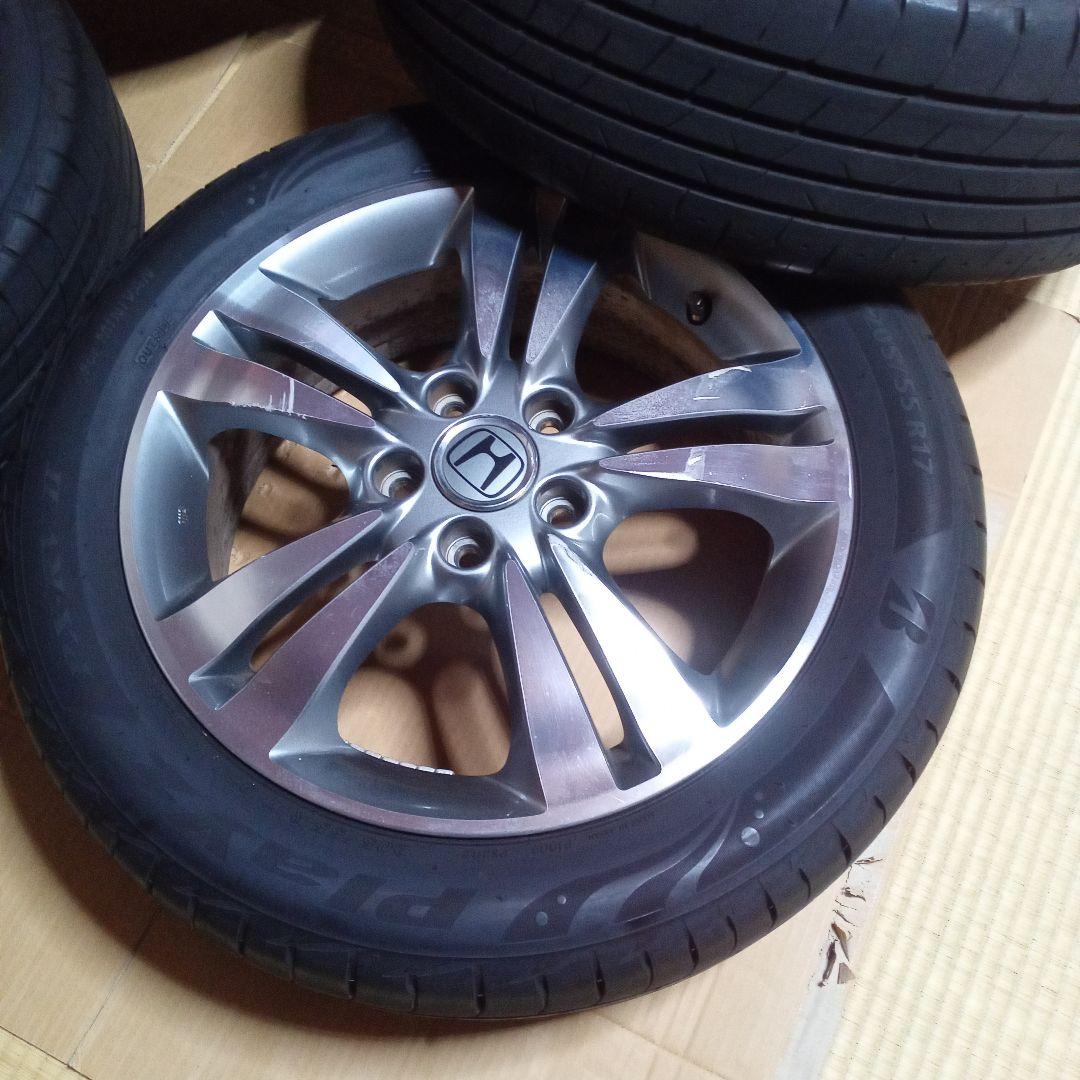 一休 ホンダ 17インチ RSZ純正ホイールタイヤセット ブリジストン