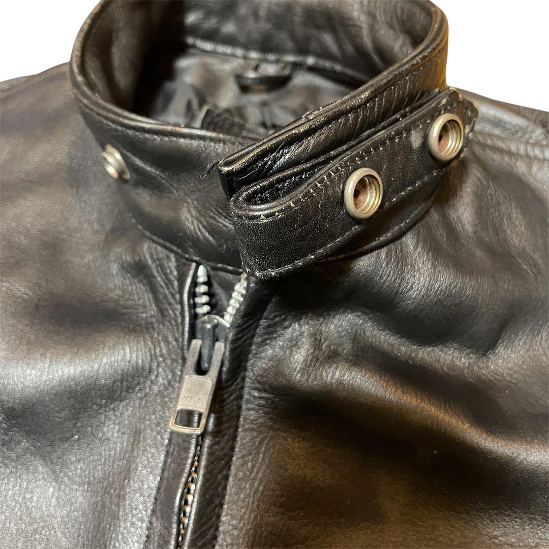 AMERICAN NOSTALGIA シングルライダースジャケット　本革